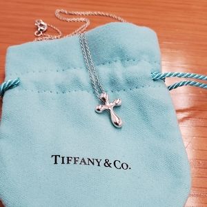 Tiffany & Co. Elsa Peretti Sterling Cross Necklace
